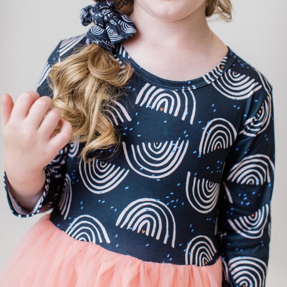 Mila & Rose Midnight Rainbow Long Sleeve Tutu Dress - Picture 2 of 3